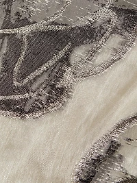 Strapless Floral A-Line Gown