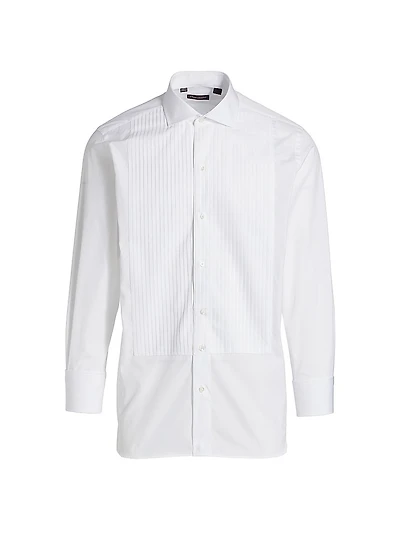 Pleated Formal Tuxedo Shirt