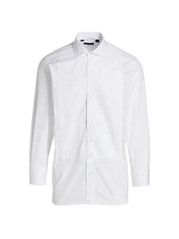 Pleated Formal Tuxedo Shirt
