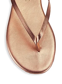 Metallics Leather Flip Flops