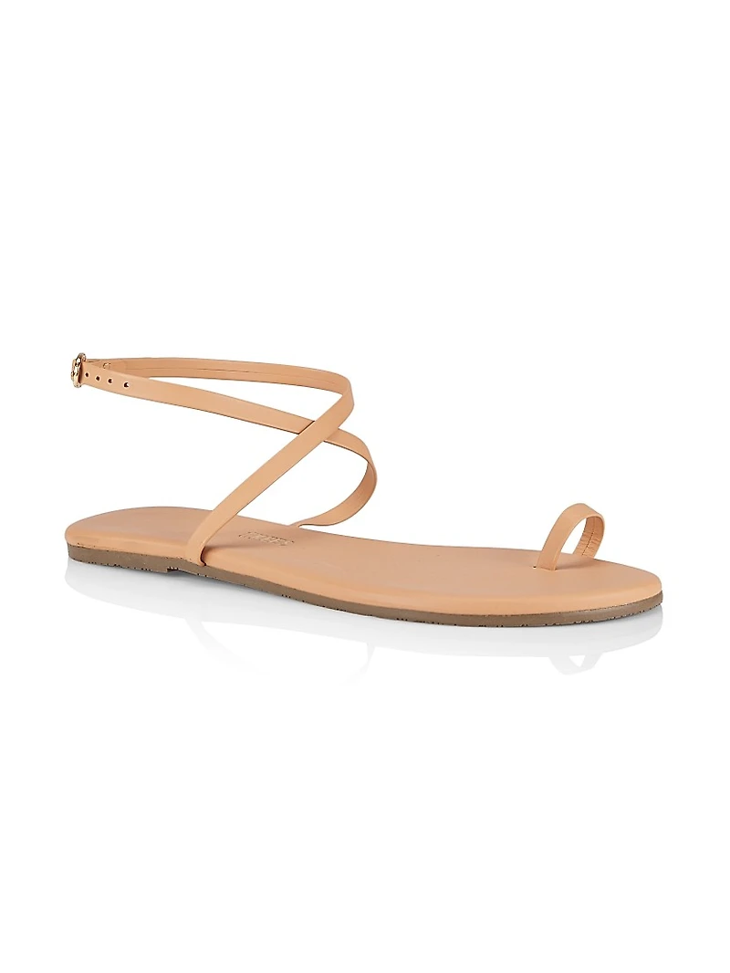 Phoebe Leather Ankle-Strap Sandals