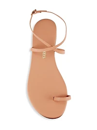 Phoebe Leather Ankle-Strap Sandals