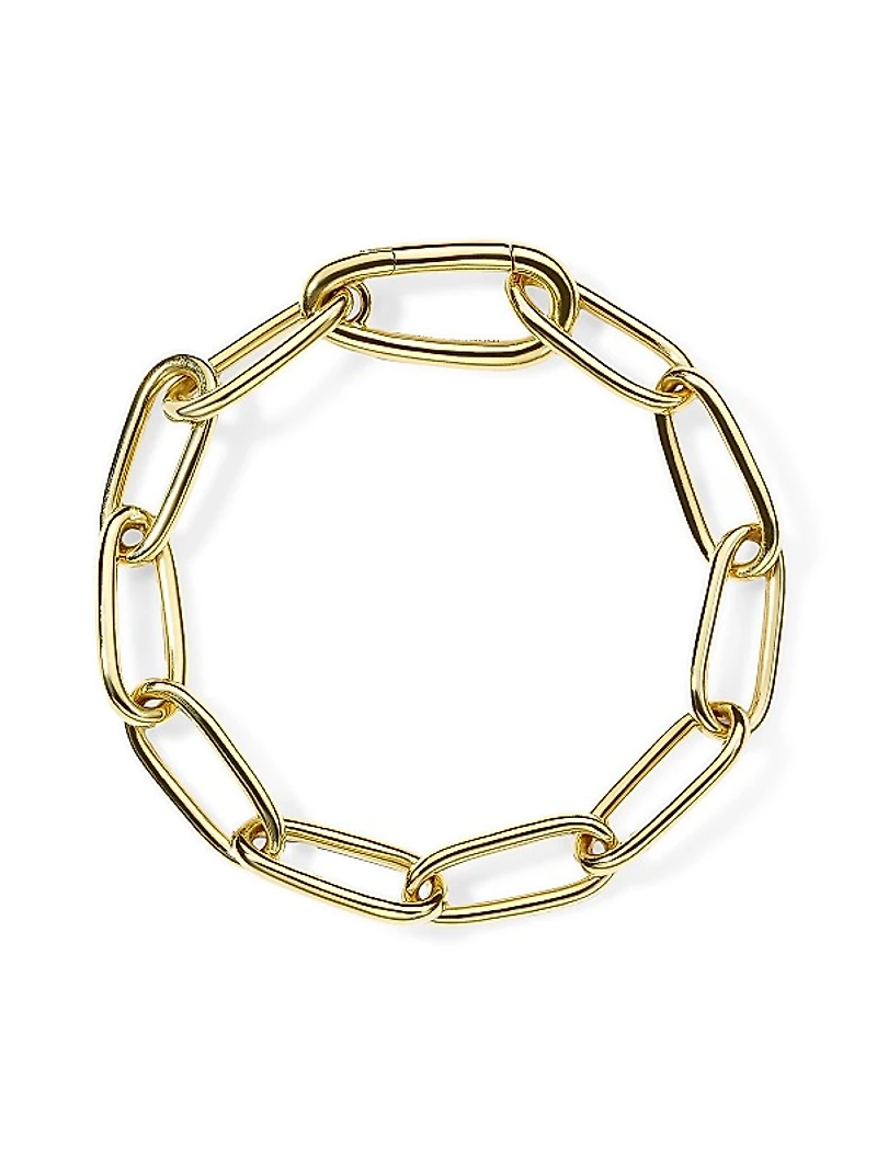 Classico 18K Yellow Gold Paper Clip Chain Bracelet