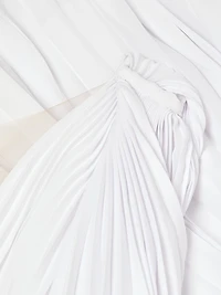 La Capa Plissé Maxi Dress