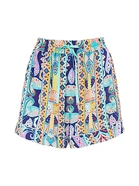 Clea Silk Crepe Shorts