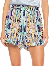 Clea Silk Crepe Shorts