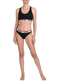 Logo Band Sports Bra