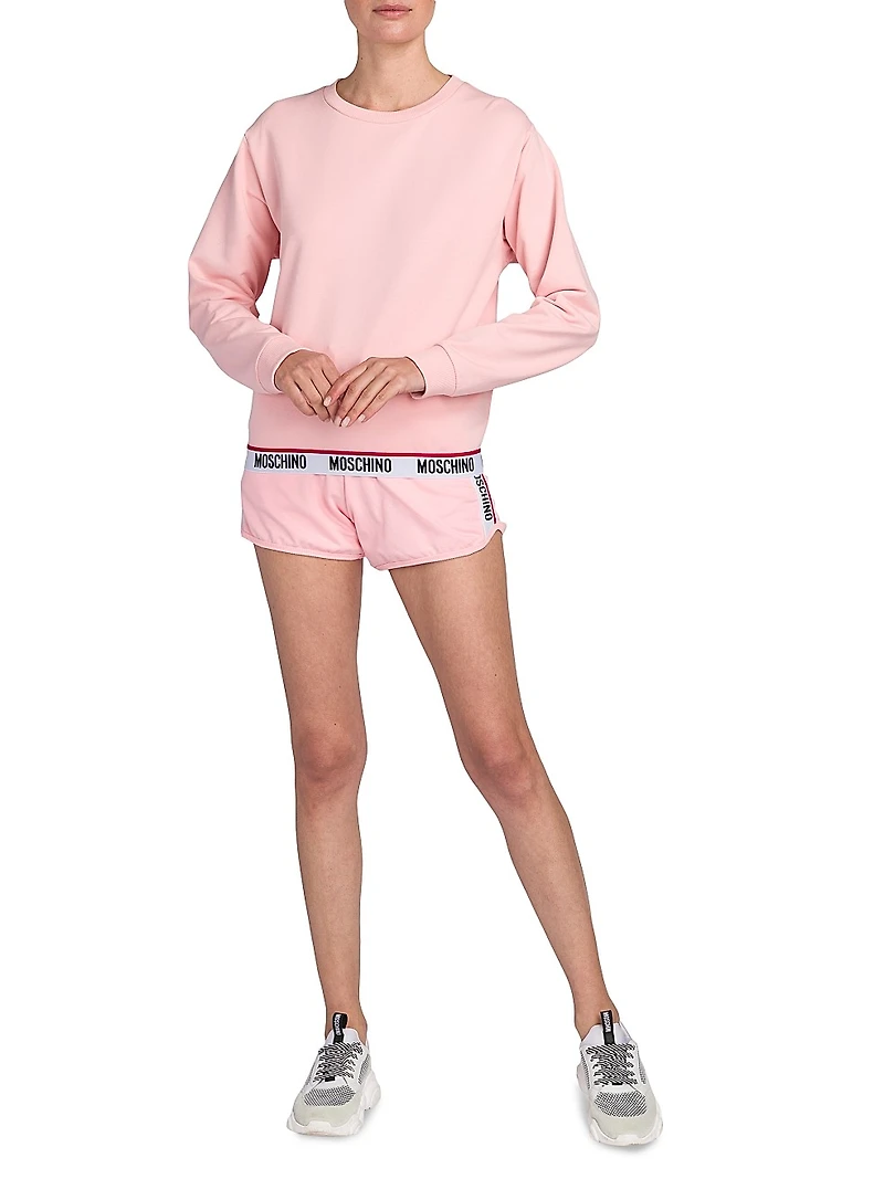 Cotton-Blend Logo Sweatshirt