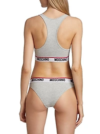 Core Logo-Hem Sports Bra