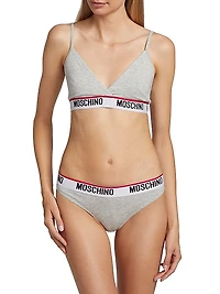 Core Logo Band Triangle Bralette