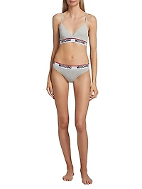 Core Logo Band Triangle Bralette