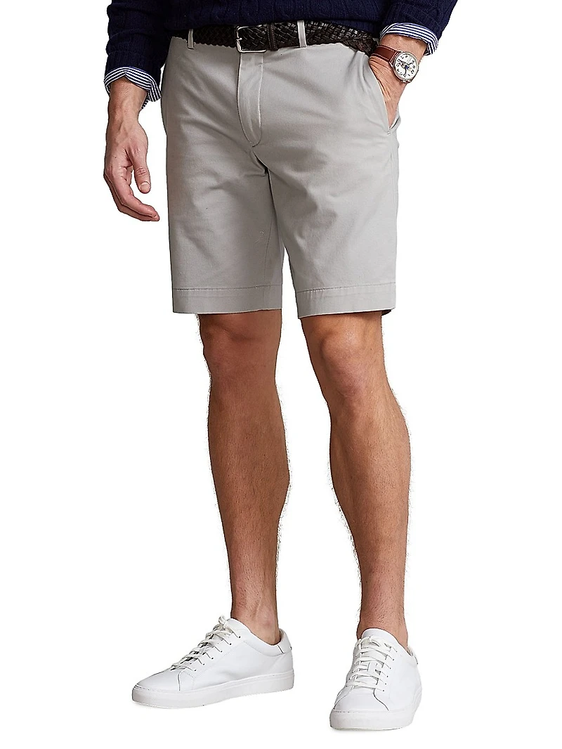 Slim-Fit Cotton-Blend Shorts