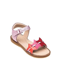 Baby's, Little Girl's & Girl's Stars Leather Sandals