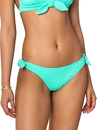 Textured Bow Bikini Bottom