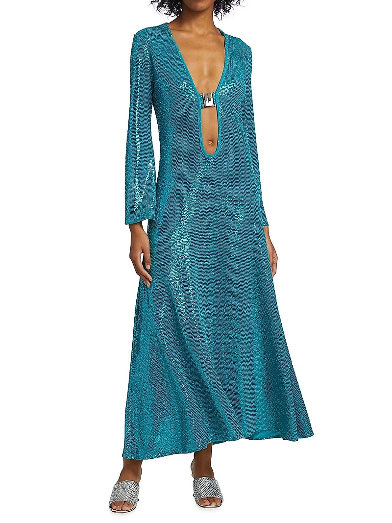 Jullie Sequined Maxi Dress