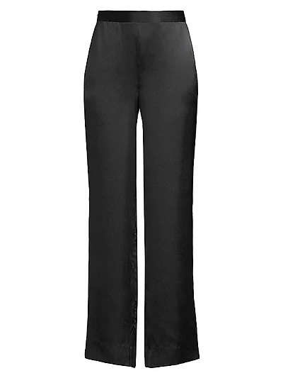 Key Essentials Silk Wide-Leg Lounge Pants