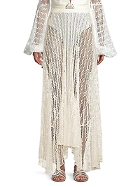 Sheer Lace Beach Skirt
