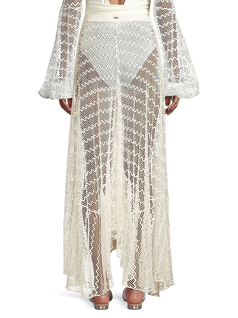 Sheer Lace Beach Skirt