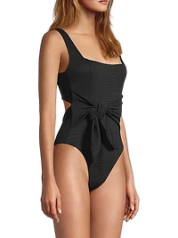 Balboa One-Piece Draped Swimsuit