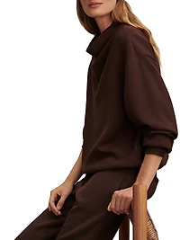 Betsy Melangé Cowl Sweatshirt