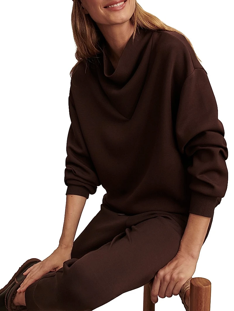 Betsy Melangé Cowl Sweatshirt