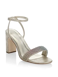 Shay Rhinestone Ankle-Strap Sandals