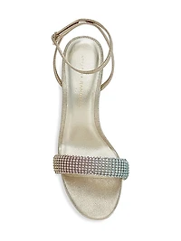 Shay Rhinestone Ankle-Strap Sandals