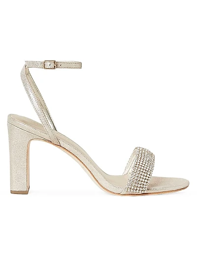Shay Rhinestone Ankle-Strap Sandals