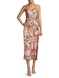 Come On Home Floral Midi-Dress