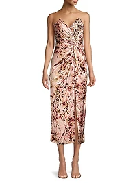 Come On Home Floral Midi-Dress