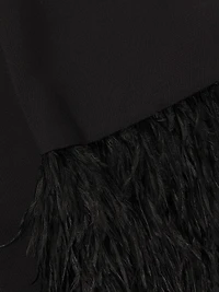 Cami Feather-Hem Minidress