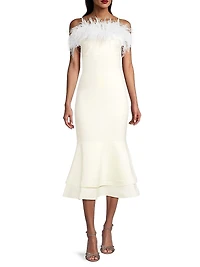 Feather Midi Aurora Dress