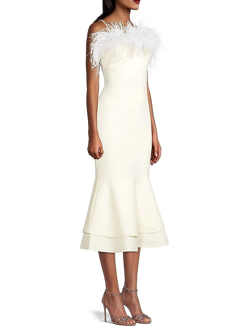 Feather Midi Aurora Dress