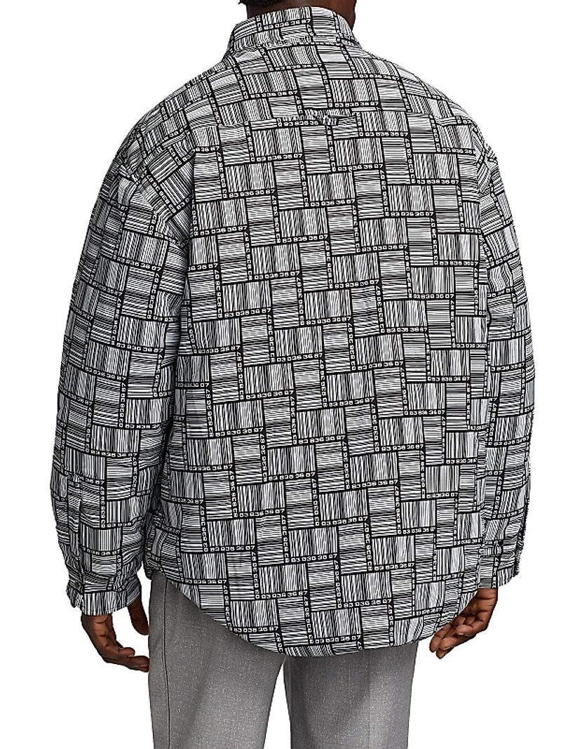Barcode Monogram Puffer Jacket