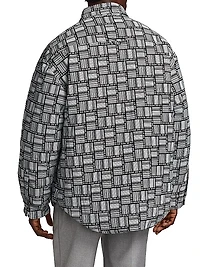 Barcode Monogram Puffer Jacket