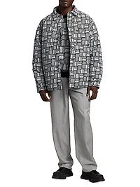 Barcode Monogram Puffer Jacket