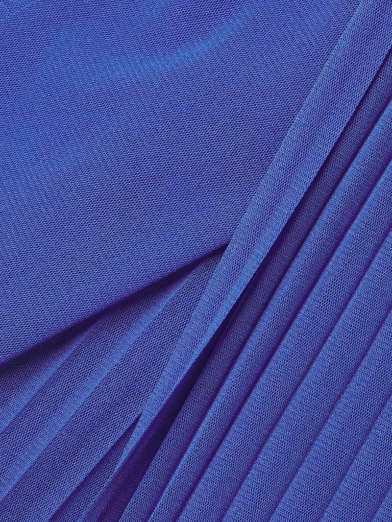 Mia Pleated Mesh Maxi Skirt