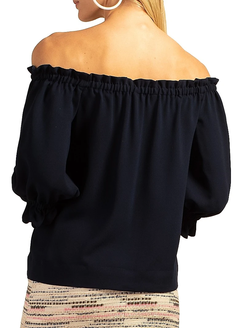 Equinox Ruffled Chiffon Top