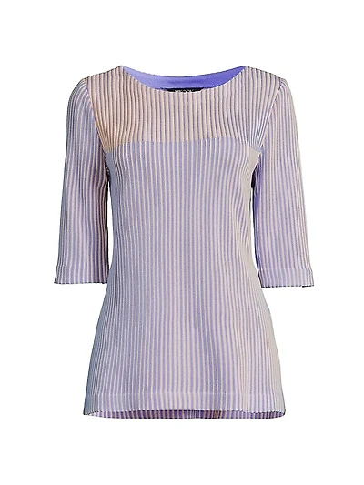 Knit Ombré Stripe Top