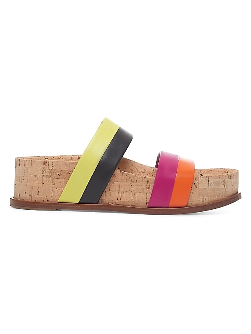 Striker Colorblocked Leather Sandals