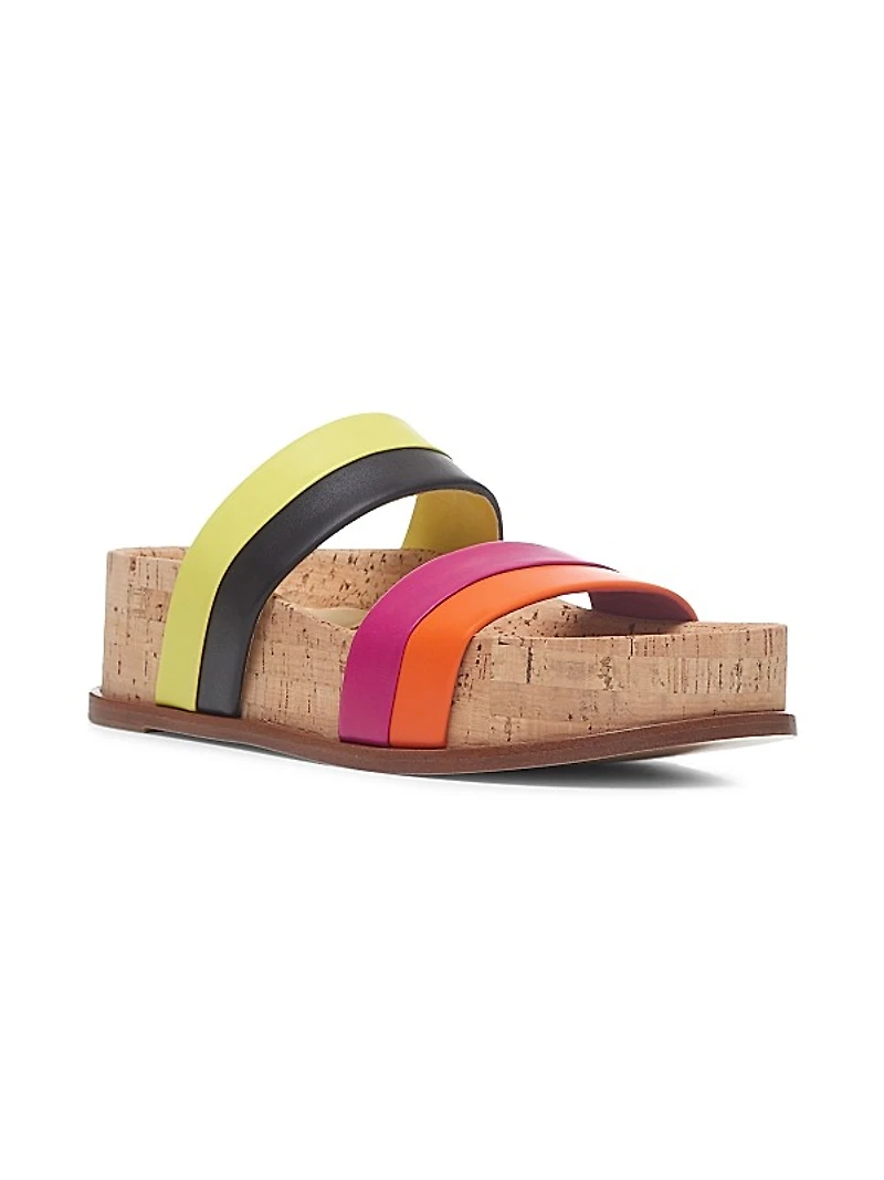 Striker Colorblocked Leather Sandals