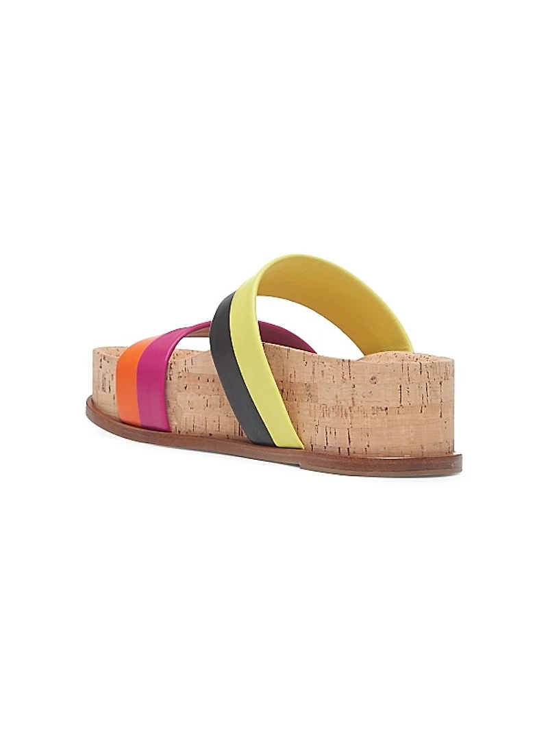 Striker Colorblocked Leather Sandals