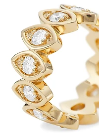 14K Yellow Gold & Diamond Large Evil-Eye Eternity Band