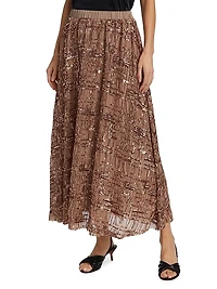 Romi Embellished Midi-Skirt