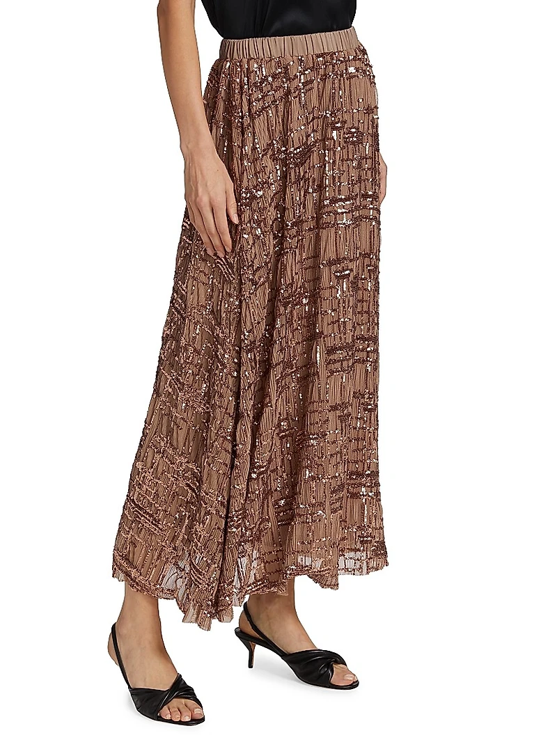 Romi Embellished Midi-Skirt