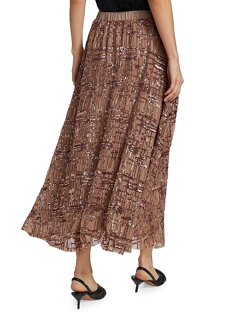 Romi Embellished Midi-Skirt