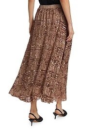 Romi Embellished Midi-Skirt