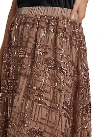 Romi Embellished Midi-Skirt