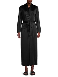 Enchant Long Satin Robe