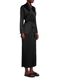 Enchant Long Satin Robe
